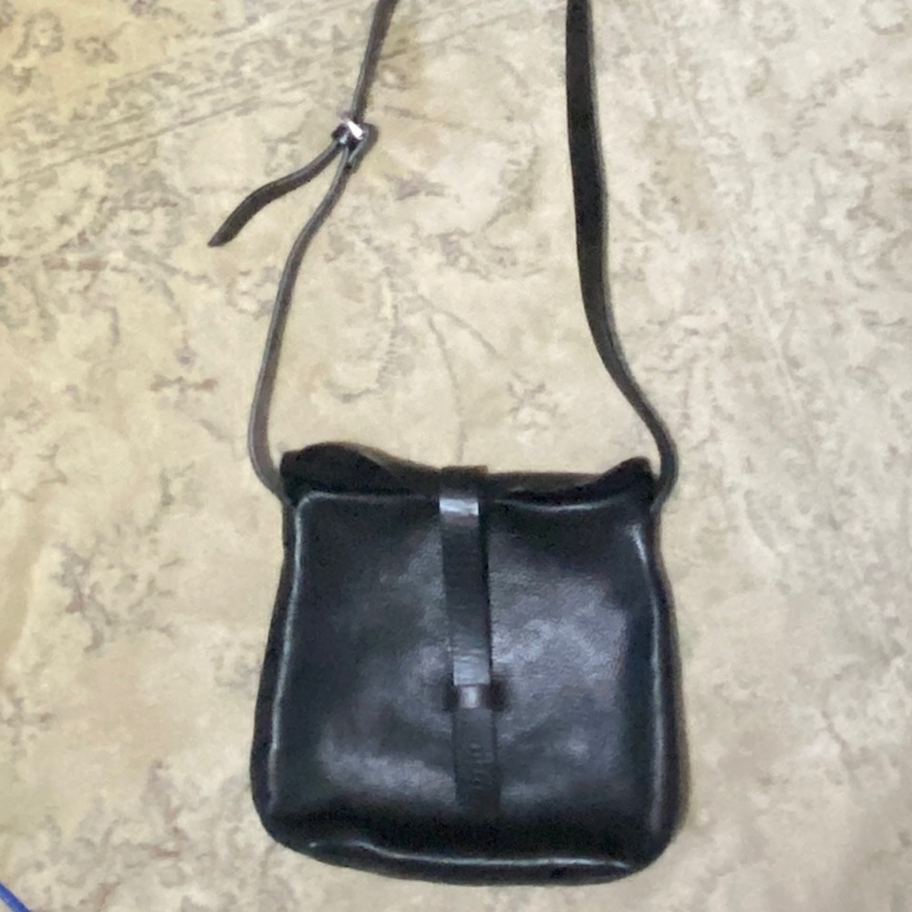 Jigsaw black leather purse